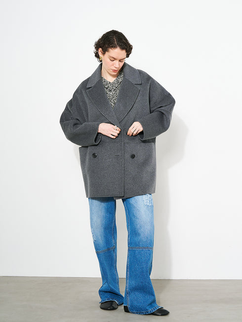 DOUBLE FACE PEA COAT /Y253-71090